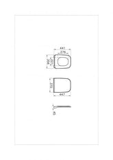 VitrA Integra Square copriwater rallentato slim 191-003R009